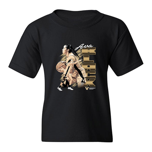 Vanderbilt - NCAA Women's Basketball : Ava Black - Collage Youth T-Shirt-0