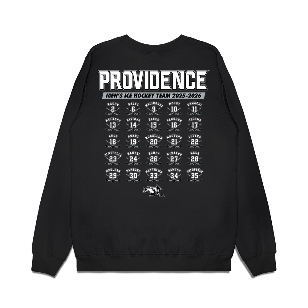 Providence - NCAA Men's Ice Hockey : Roster Tee Premium Crewneck Sweatshirt-1