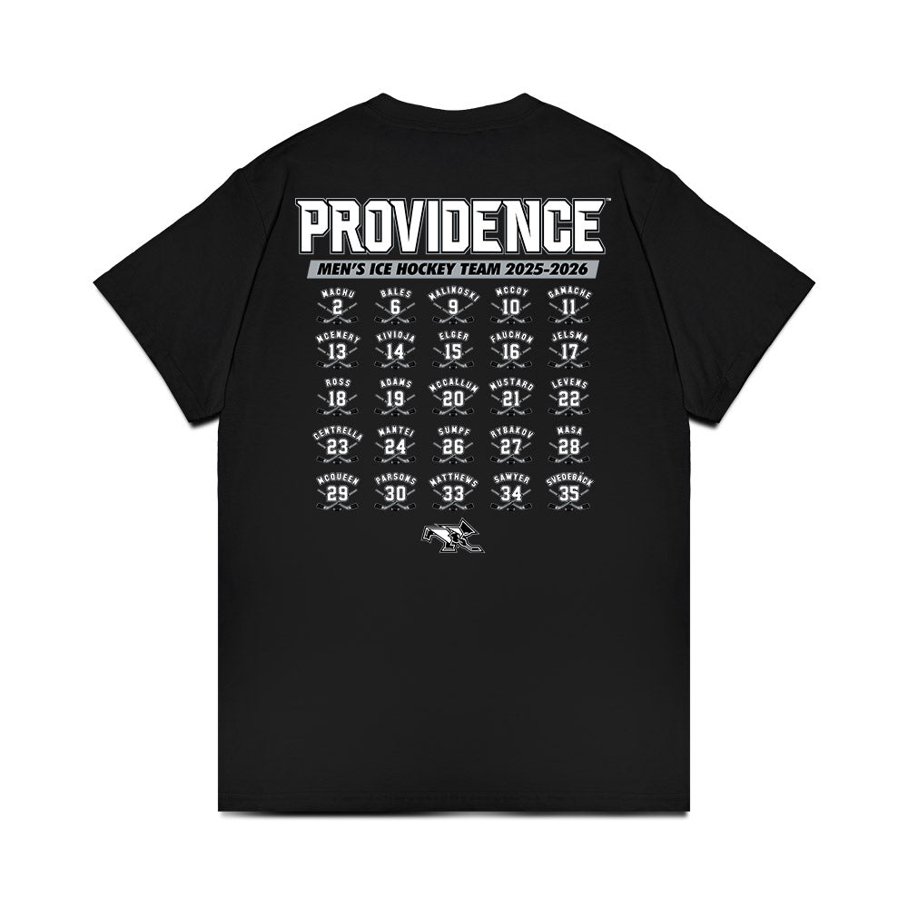 Providence - NCAA Men's Ice Hockey : Roster Tee Comfort Colors T-Shirt-1