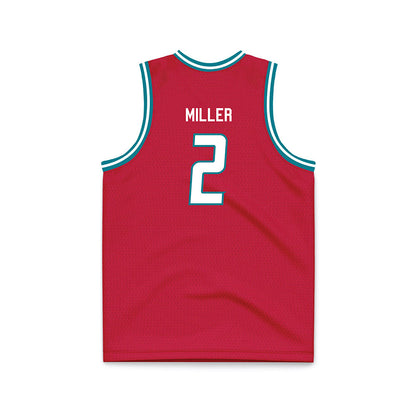 New Mexico - NCAA Men's Basketball : Tajavis Miller - Red Basketball Jersey-1