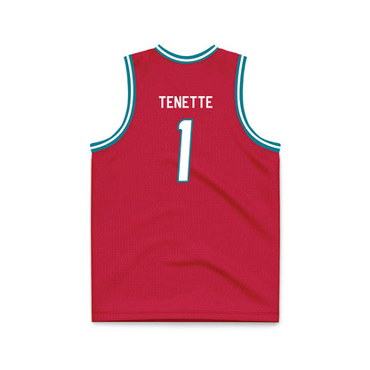 New Mexico - NCAA Men's Basketball : Uriah Tenette - Red Basketball Jersey-1