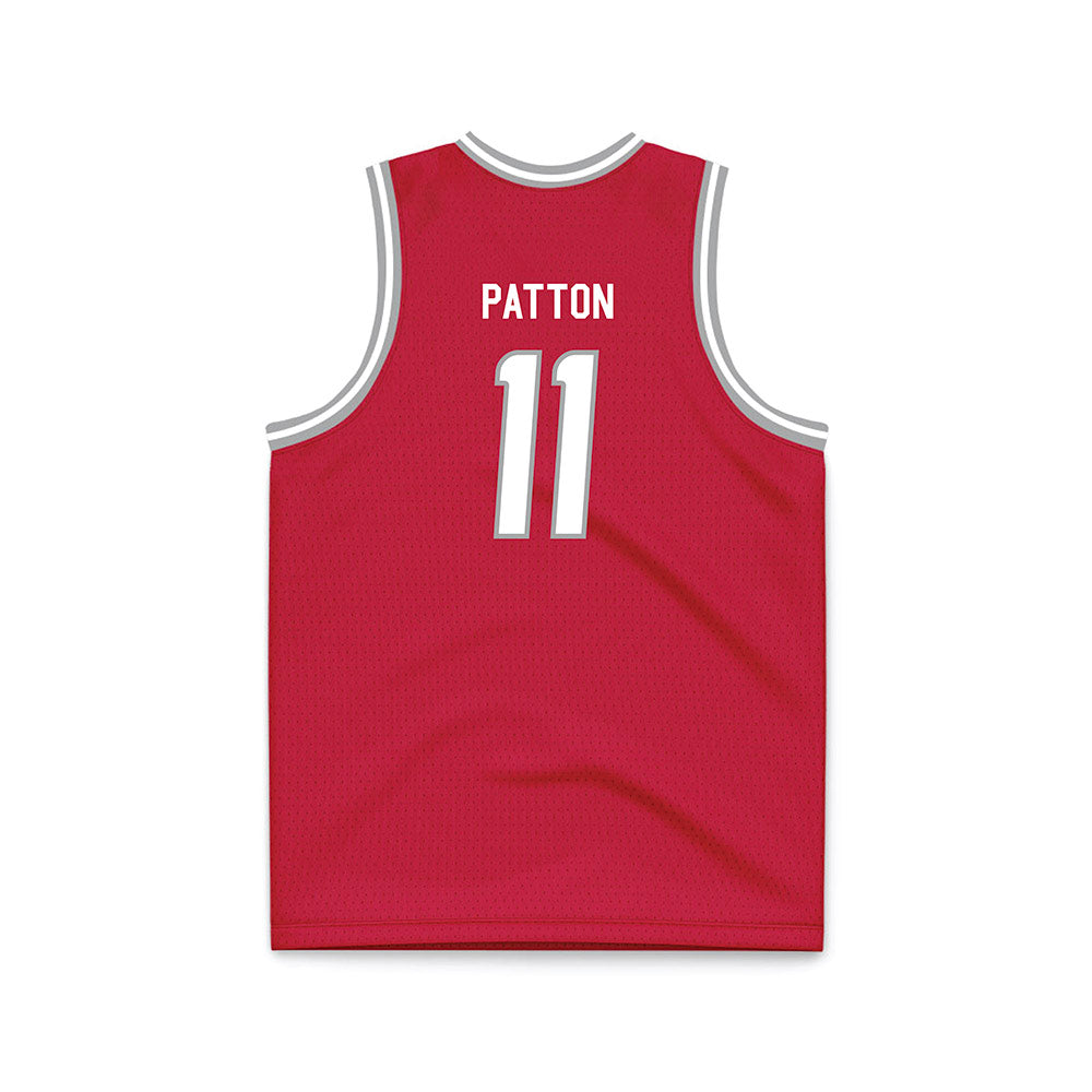 New Mexico - NCAA Men's Basketball : Kallai Patton - Red Basketball Jersey-1