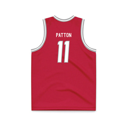 New Mexico - NCAA Men's Basketball : Kallai Patton - Red Basketball Jersey-1
