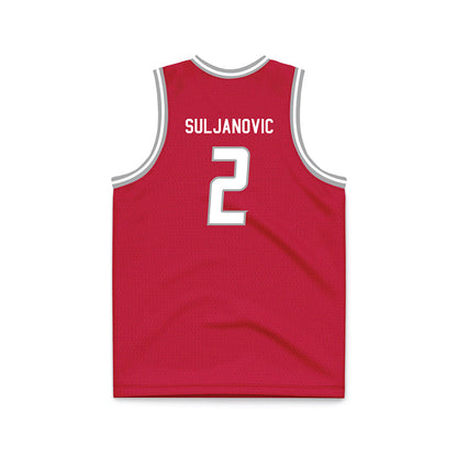 New Mexico - NCAA Men's Basketball : Imran Suljanovic - Red Basketball Jersey-1