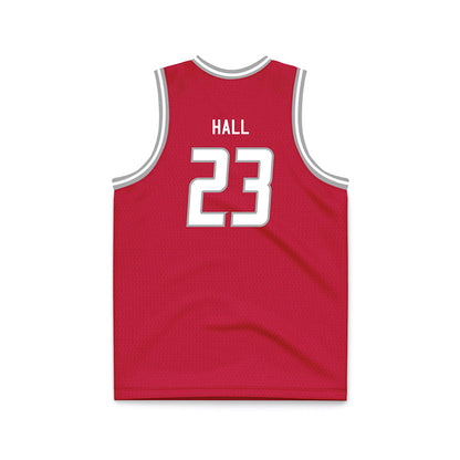 New Mexico - NCAA Men's Basketball : Jake Hall - Red Basketball Jersey-1