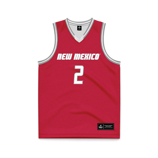 New Mexico - NCAA Men's Basketball : Imran Suljanovic - Red Basketball Jersey-0