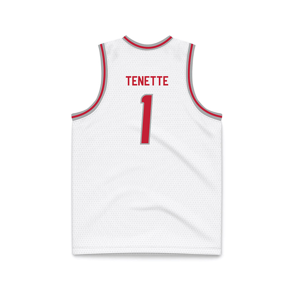 New Mexico - NCAA Men's Basketball : Uriah Tenette - White Basketball Jersey-1