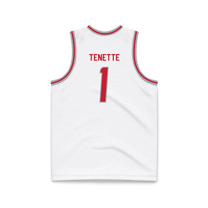 New Mexico - NCAA Men's Basketball : Uriah Tenette - White Basketball Jersey-1