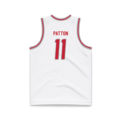 New Mexico - NCAA Men's Basketball : Kallai Patton - White Basketball Jersey-1