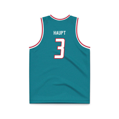 New Mexico - NCAA Men's Basketball : Luke Haupt - Turquoise Basketball Jersey-1