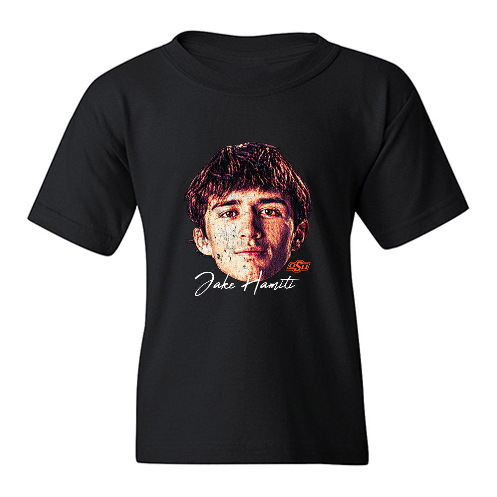 Oklahoma State - NCAA Wrestling : Jake Hamiti - Gameface Youth T-Shirt-0