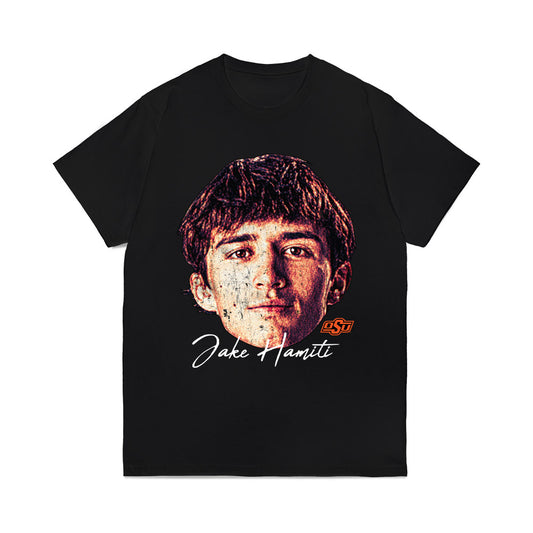 Oklahoma State - NCAA Wrestling : Jake Hamiti - Gameface Comfort Colors T-Shirt-0