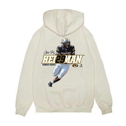 Missouri - NCAA Football : Ahmad Hardy - Heisman Premium Hooded Sweatshirt-1