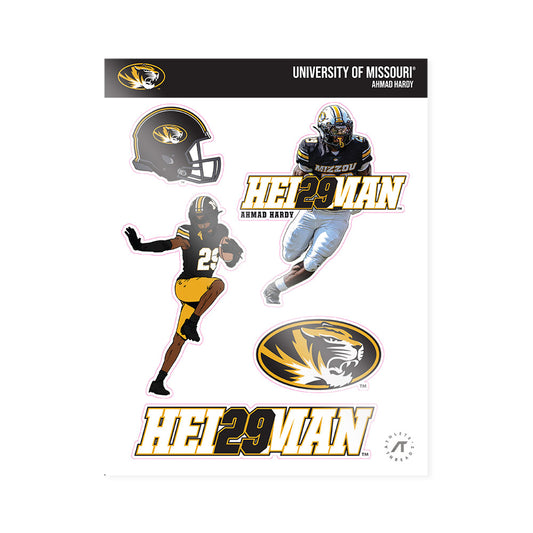 Missouri - NCAA Football : Ahmad Hardy - Heisman Sticker Sheet-0