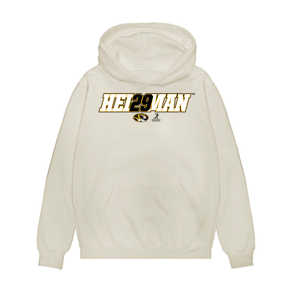 Missouri - NCAA Football : Ahmad Hardy - Heisman Premium Hooded Sweatshirt-0