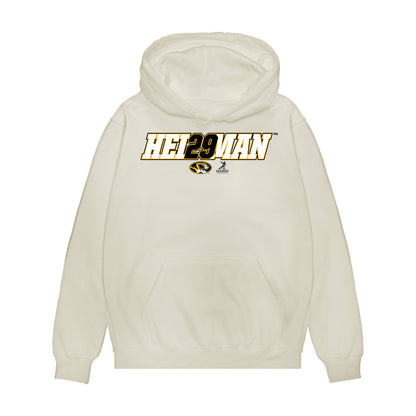 Missouri - NCAA Football : Ahmad Hardy - Heisman Premium Hooded Sweatshirt-0