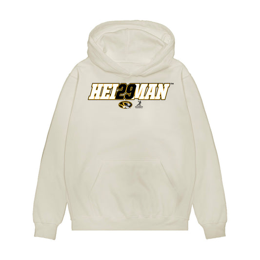 Missouri - NCAA Football : Ahmad Hardy - Heisman Premium Hooded Sweatshirt-0