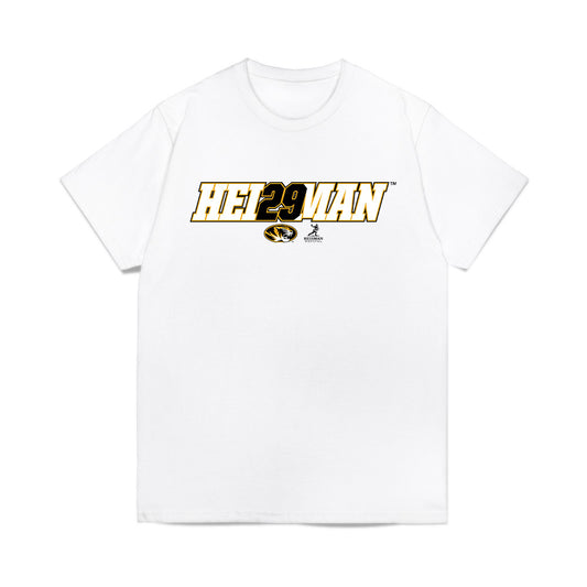 Missouri - NCAA Football : Ahmad Hardy - Heisman Comfort Colors T-Shirt-0
