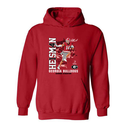 Georgia - NCAA Football : Gunner Stockton - Hooded Sweatshirt-0
