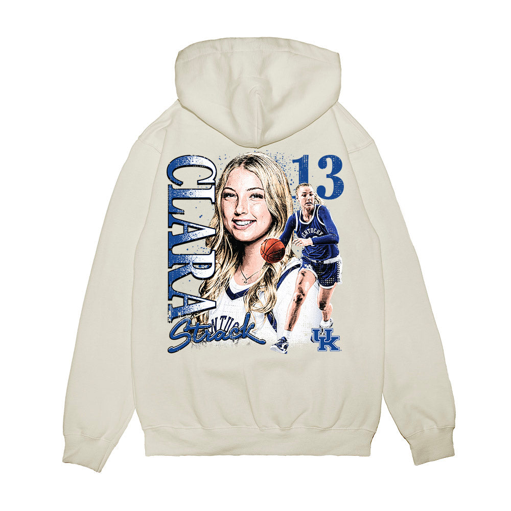 Kentucky - NCAA Women's Basketball : Clara Strack - Collage Premium Hooded Sweatshirt-1
