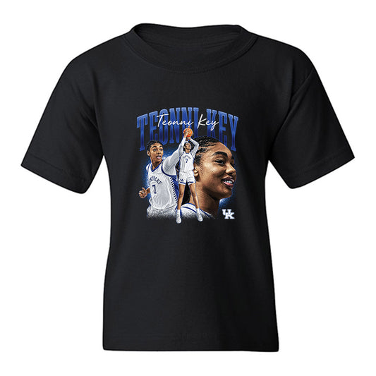 Kentucky - NCAA Women's Basketball : Teonni Key - Collage Youth T-Shirt-0