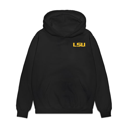 LSU - NCAA Women's Track & Field : Makeriah Harris - Collage Premium Hooded Sweatshirt-0