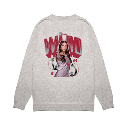 WSU - NCAA Women's Volleyball : Livia Ward - Collage Premium Crewneck Sweatshirt-1