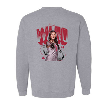 WSU - NCAA Women's Volleyball : Livia Ward - Collage Crewneck Sweatshirt-1