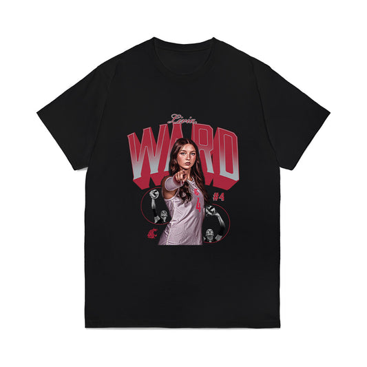 WSU - NCAA Women's Volleyball : Livia Ward - Collage Comfort Colors T-Shirt-0