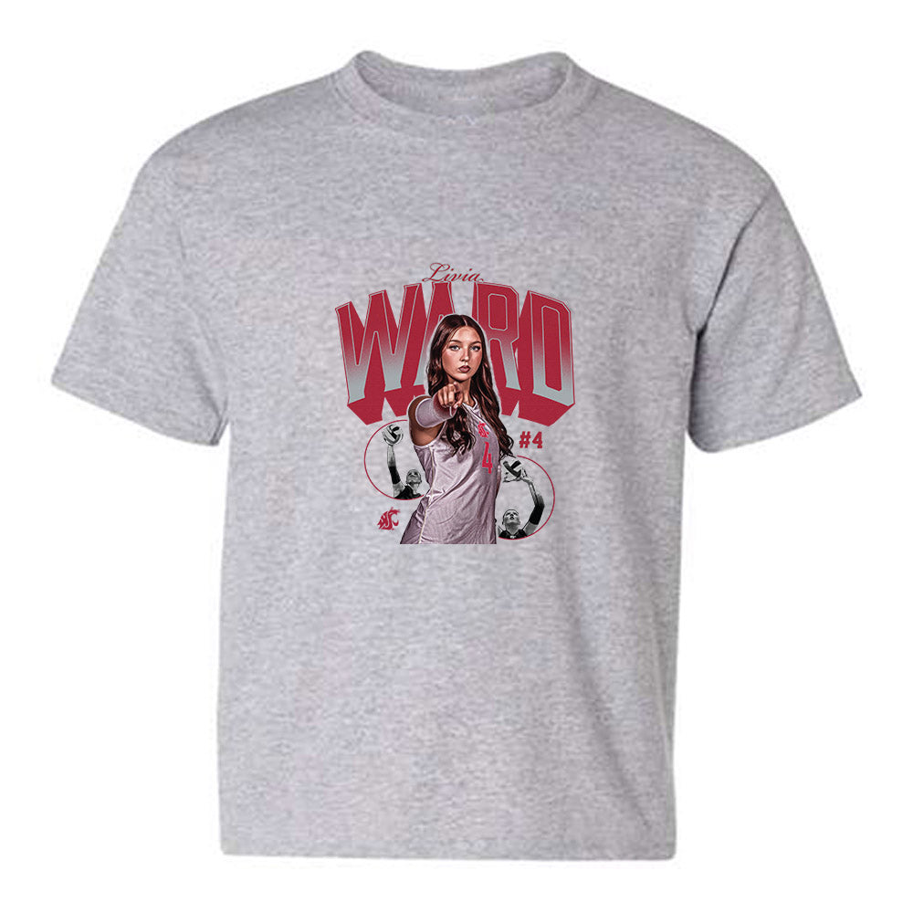 WSU - NCAA Women's Volleyball : Livia Ward - Collage Youth T-Shirt-0