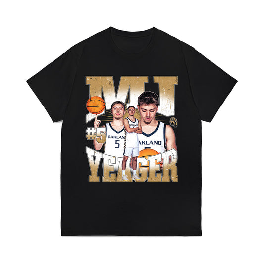 Oakland - NCAA Men's Basketball : MJ Yeager - Collage Comfort Colors T-Shirt-0