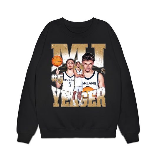 Oakland - NCAA Men's Basketball : MJ Yeager - Collage Premium Crewneck Sweatshirt-0