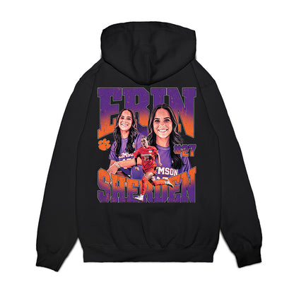 Clemson - NCAA Women's Soccer : Erin Sherden - Collage Premium Hooded Sweatshirt-1