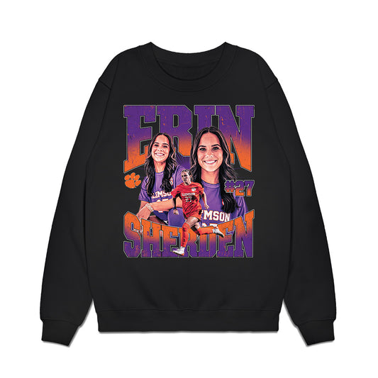 Clemson - NCAA Women's Soccer : Erin Sherden - Collage Premium Crewneck Sweatshirt-0