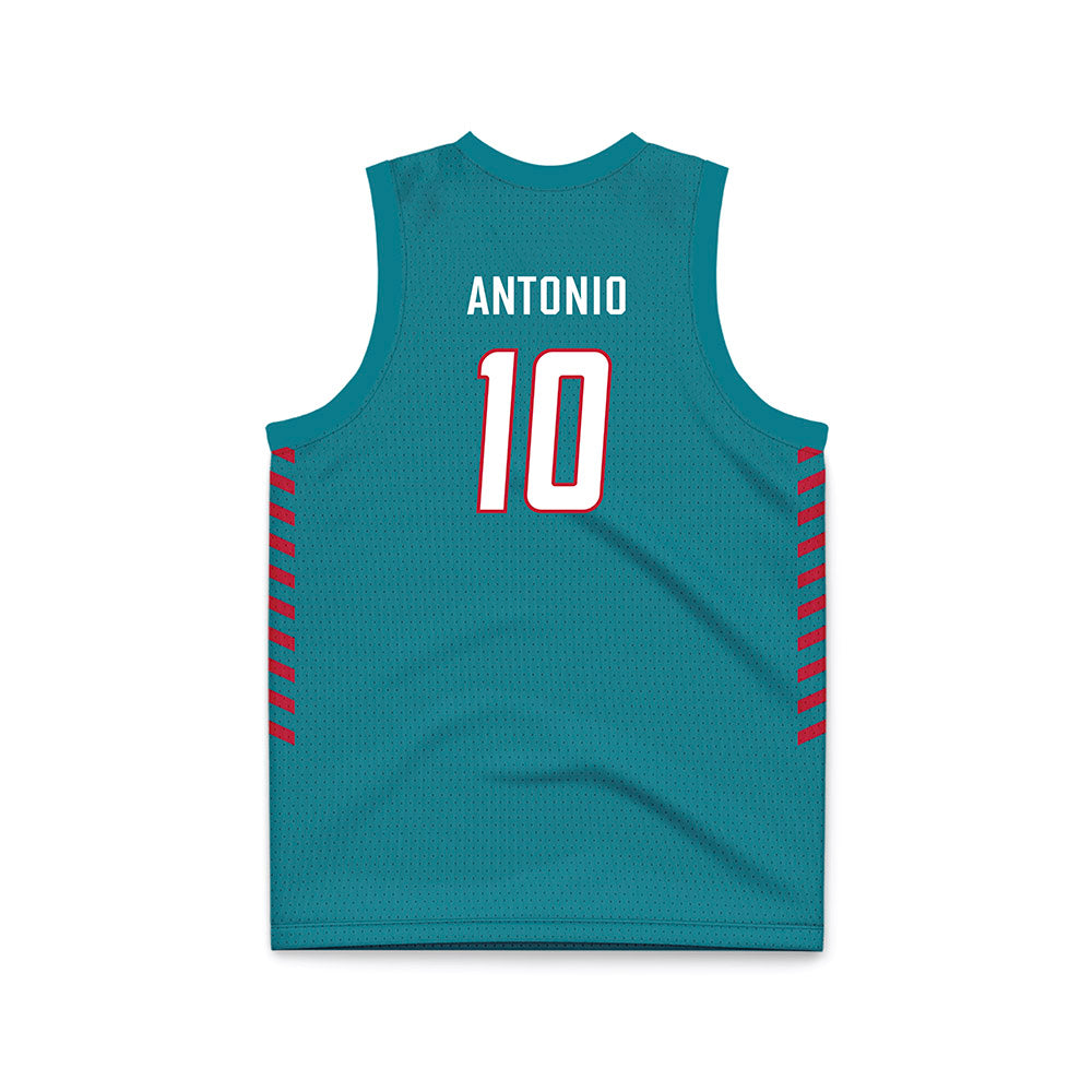 New Mexico - NCAA Women's Basketball : Cacia Antonio - Turquoise Basketball Jersey-1