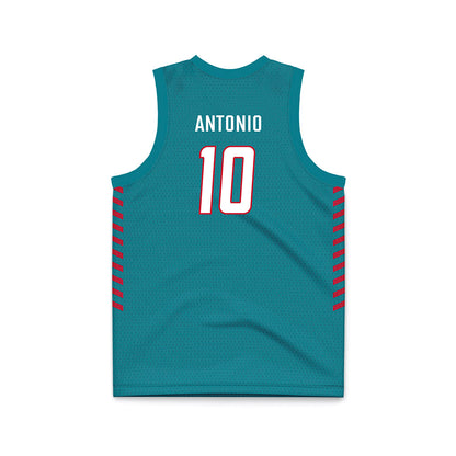 New Mexico - NCAA Women's Basketball : Cacia Antonio - Turquoise Basketball Jersey-1