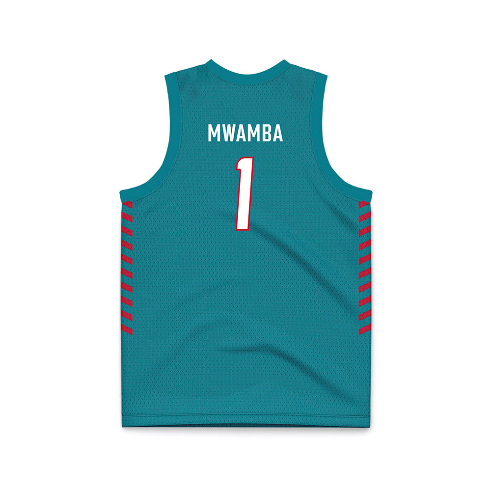 New Mexico - NCAA Women's Basketball : Lydie Mwamba - Turquoise Basketball Jersey-1