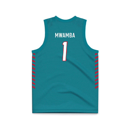 New Mexico - NCAA Women's Basketball : Lydie Mwamba - Turquoise Basketball Jersey-1