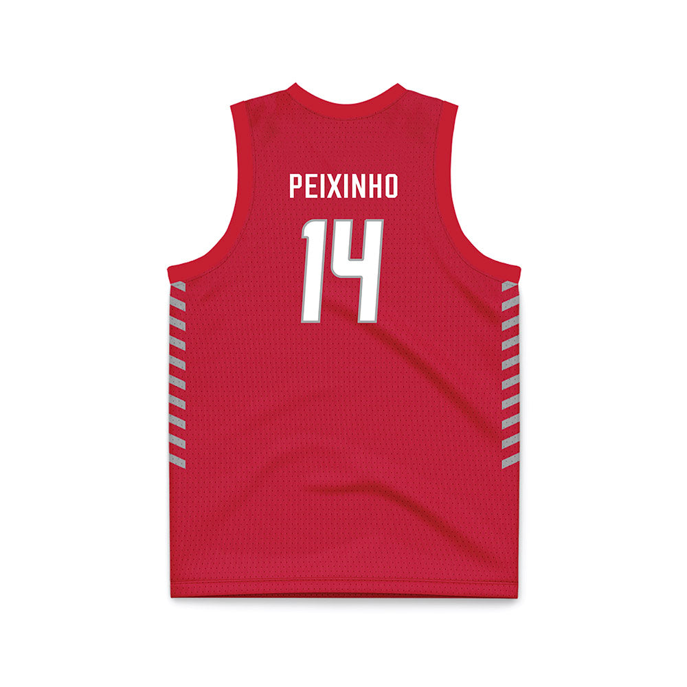 New Mexico - NCAA Women's Basketball : Leonor Peixinho - Red Basketball Jersey-1