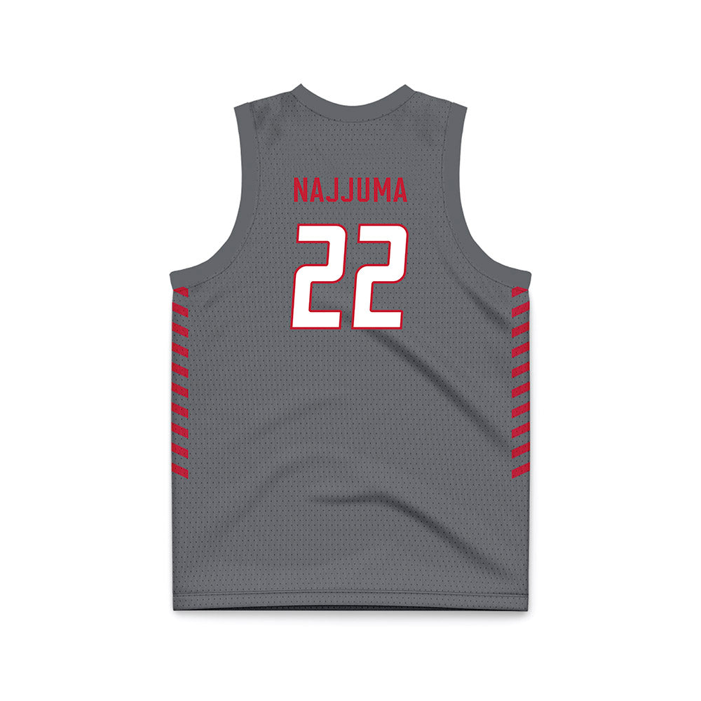 New Mexico - NCAA Women's Basketball : Maria Najjuma - Anthracite Basketball Jersey-1