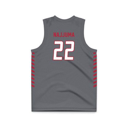 New Mexico - NCAA Women's Basketball : Maria Najjuma - Anthracite Basketball Jersey-1