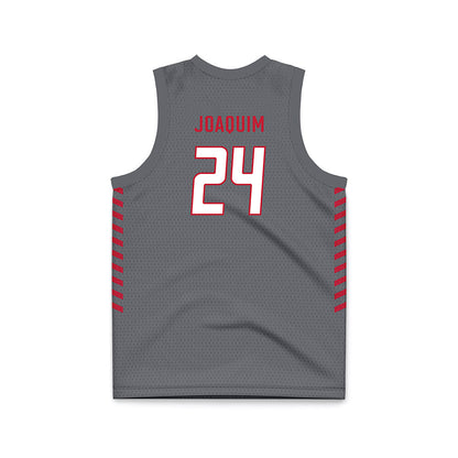 New Mexico - NCAA Women's Basketball : Jessie Joaquim - Anthracite Basketball Jersey-1