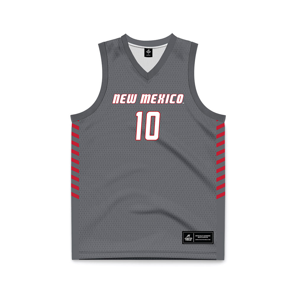 New Mexico - NCAA Women's Basketball : Cacia Antonio - Anthracite Basketball Jersey-0