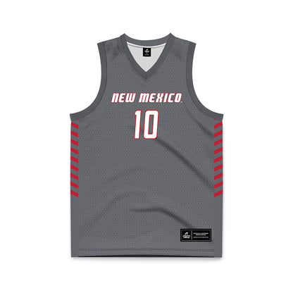 New Mexico - NCAA Women's Basketball : Cacia Antonio - Anthracite Basketball Jersey-0