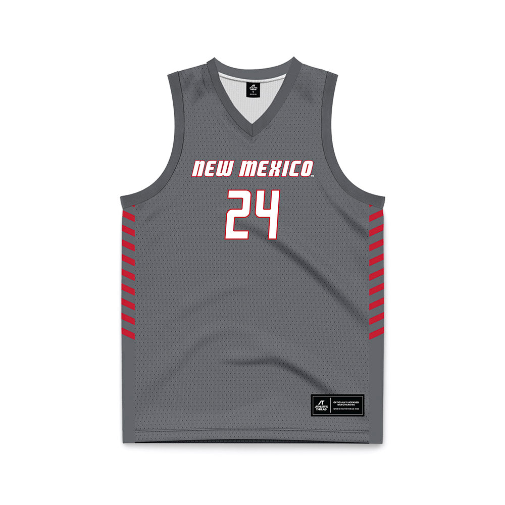 New Mexico - NCAA Women's Basketball : Jessie Joaquim - Anthracite Basketball Jersey-0