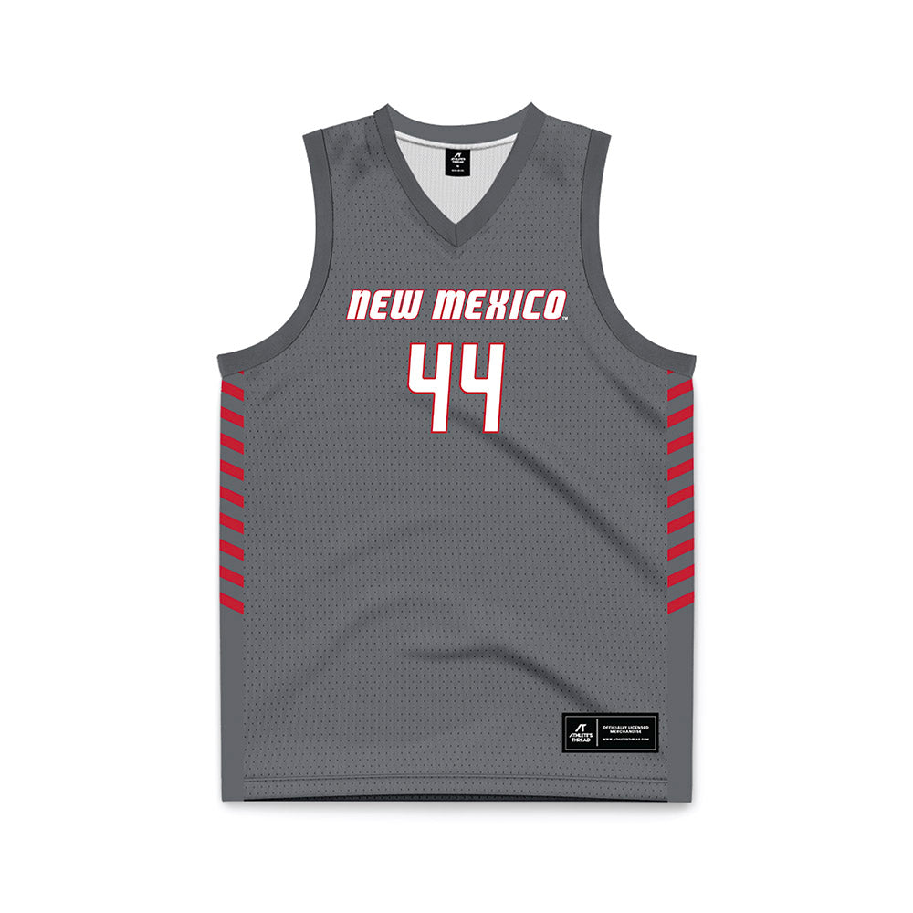 New Mexico - NCAA Women's Basketball : Laila Abdurraqib - Anthracite Basketball Jersey-0
