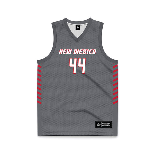 New Mexico - NCAA Women's Basketball : Laila Abdurraqib - Anthracite Basketball Jersey-0