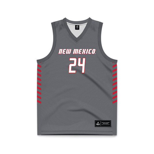 New Mexico - NCAA Women's Basketball : Amhyia Moreland - Anthracite Basketball Jersey-0
