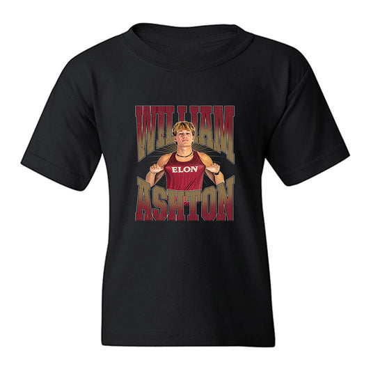 Elon - NCAA Men's Cross Country : William Ashton - Collage Youth T-Shirt-0