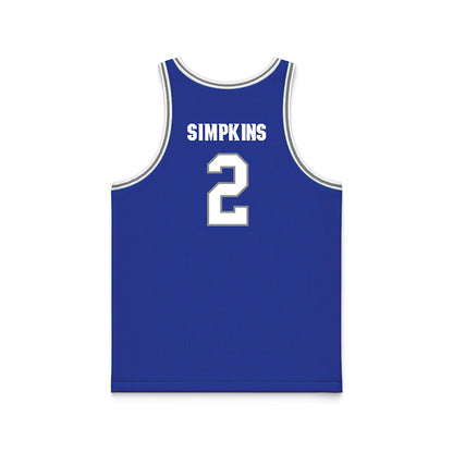 Seton Hall - NCAA Men's Basketball : Tajuan Simpkins - Basketball Jersey-1